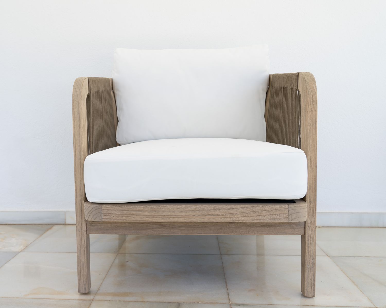 Set di mobili da giardino in teak riciclato "Eole