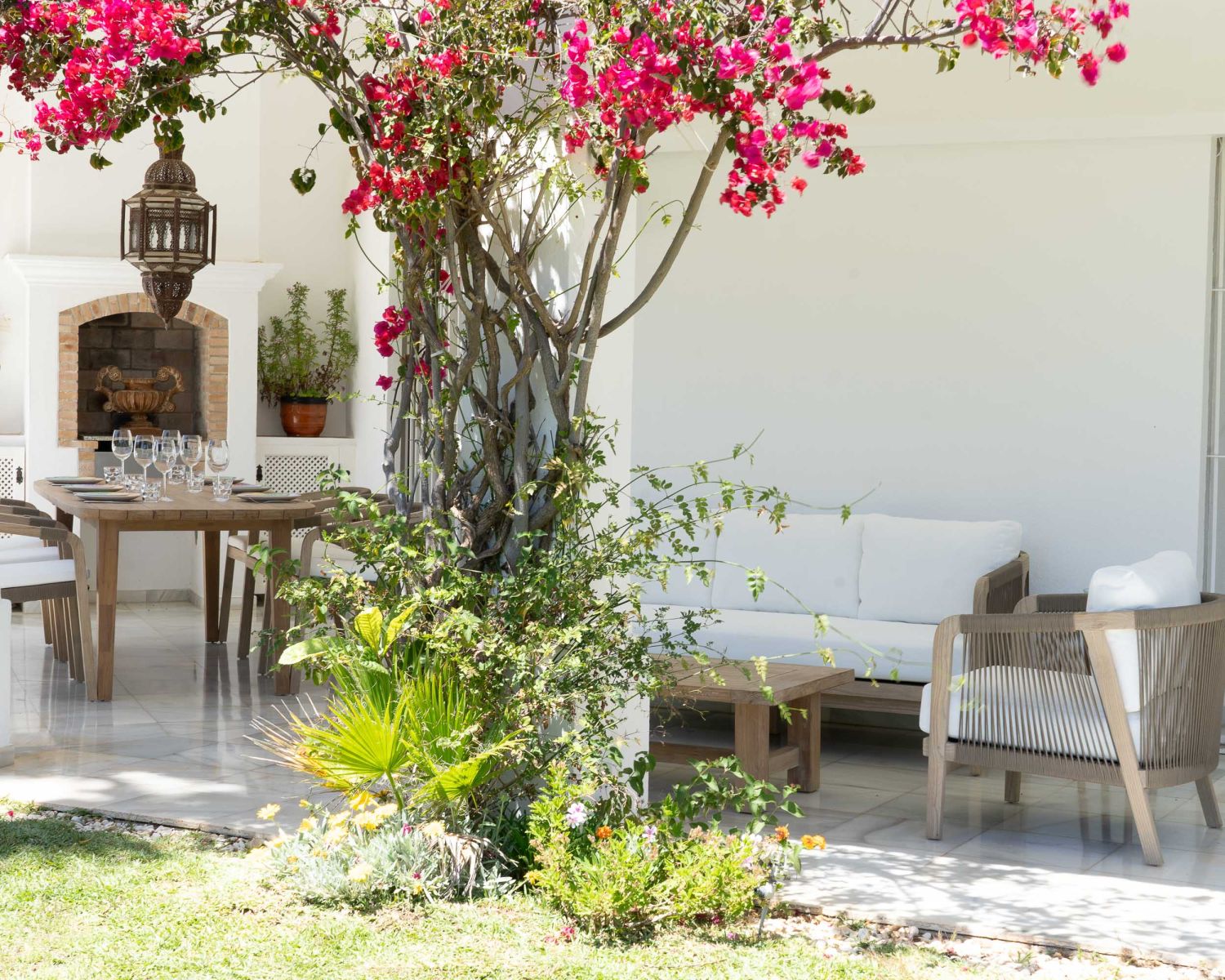 Set di mobili da giardino in teak riciclato "Eole