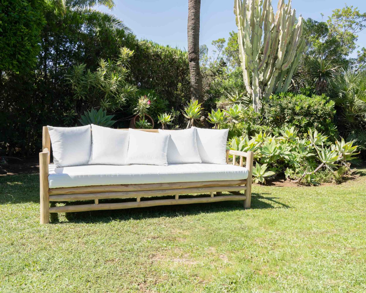 Mobili da giardino in stile etnico "Sumatra" in rami di teak