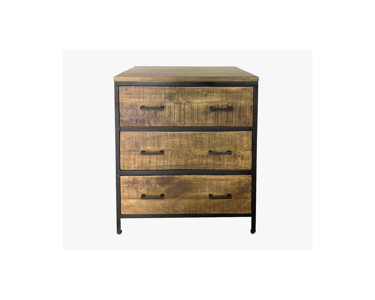 Armadio a 3 cassetti "Atelier" per cucine in legno e metallo in stile industriale