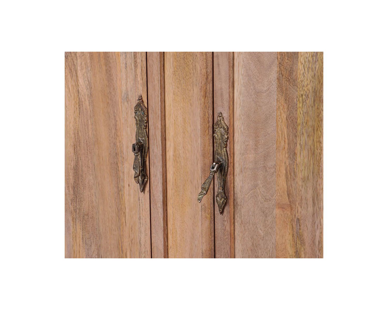 Mobiletto doppio "Eglantine" in legno e quarzo 150 cm