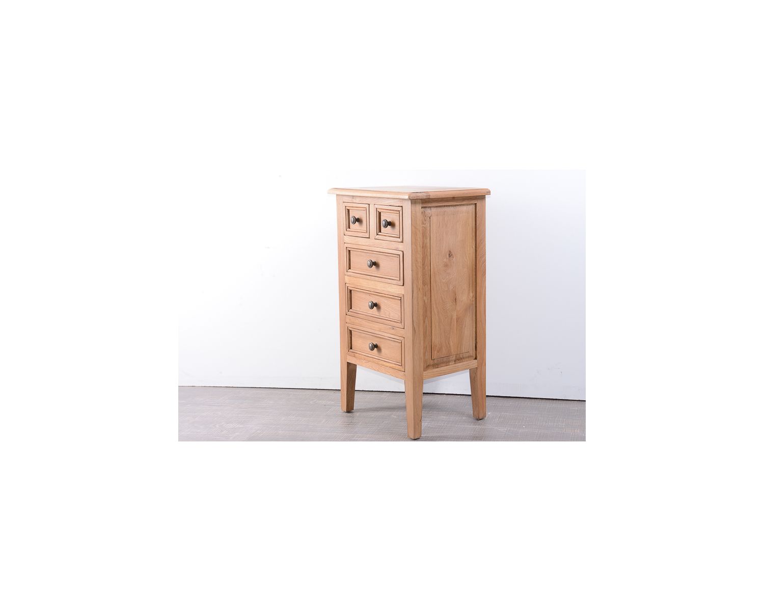 Armadietto in rovere massiccio "Campagnol" con 5 cassetti