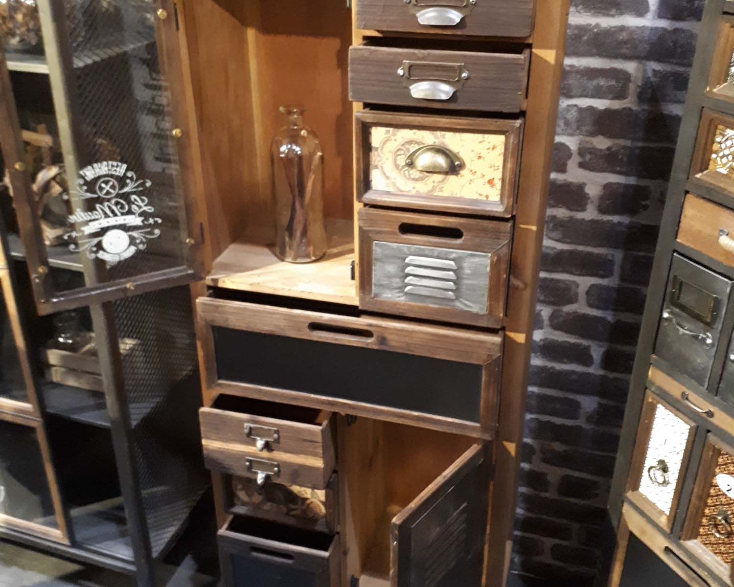 Armadio industriale "Mélimélo Indus" a 2 ante con otto cassetti