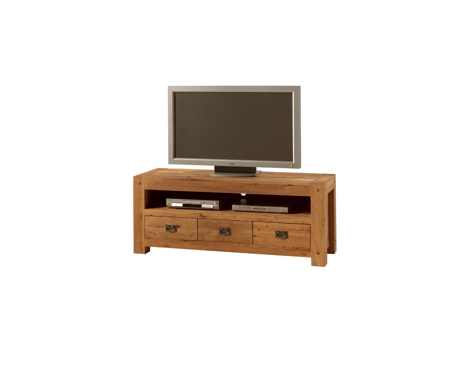 Porta tv in legno "Lodge Casita" con 3 cassetti e 1 nicchia