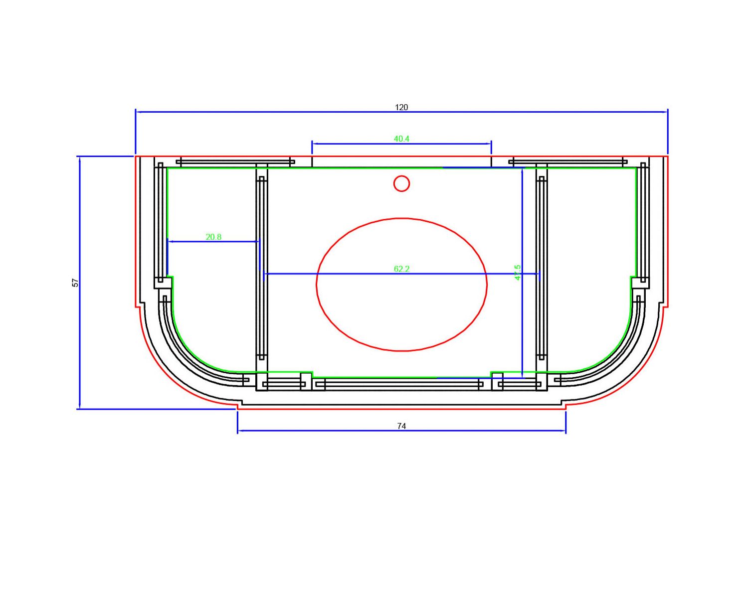 Mobiletto 1 "Églantine" in quarzo bianco e legno nero