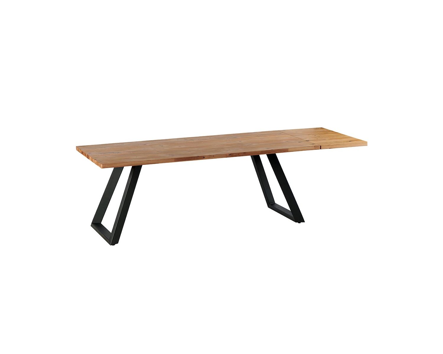 Tavolo da pranzo "Kent" da 2 m in rovere e ontano con finitura oliata al miele