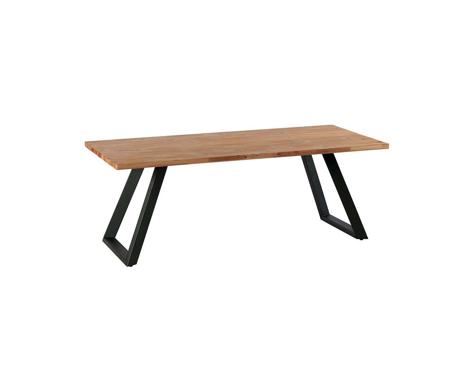 Tavolo da pranzo "Kent" da 2 m in rovere e ontano con finitura oliata al miele