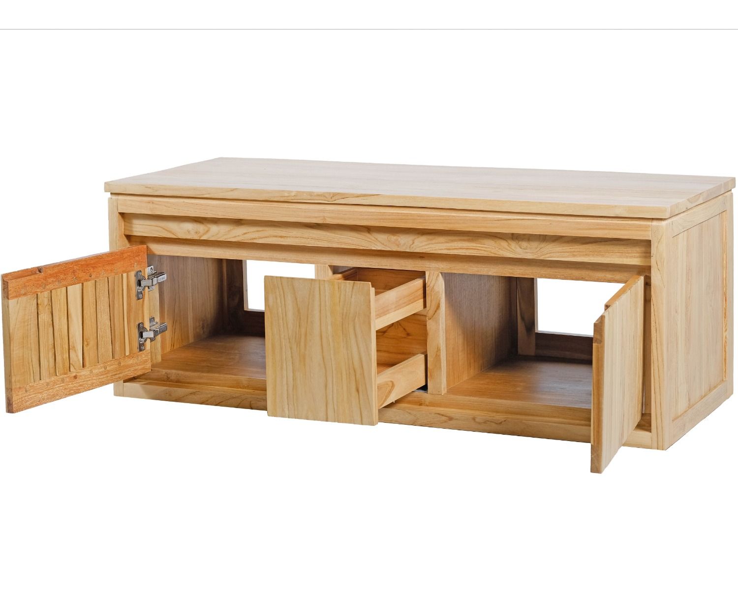 Mobiletto sospeso in teak "Doko" 120 cm