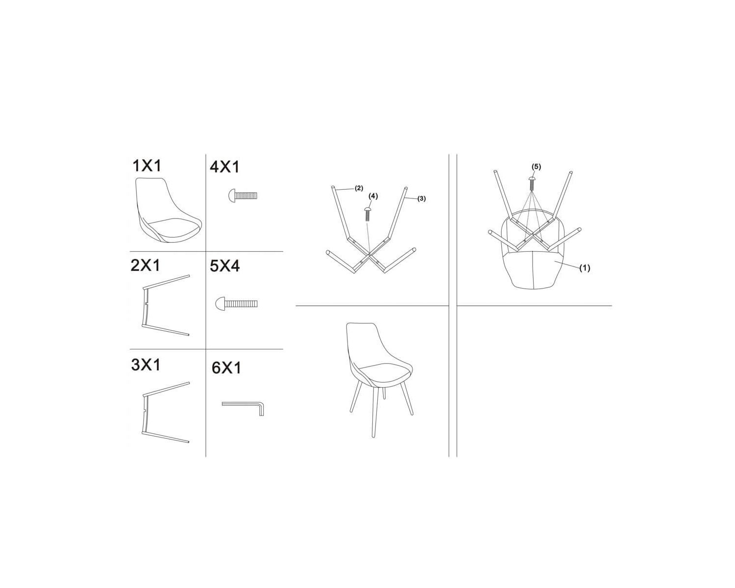 Set di 2 sedie di design "Malo" in metallo nero e tessuto in microfibra marrone