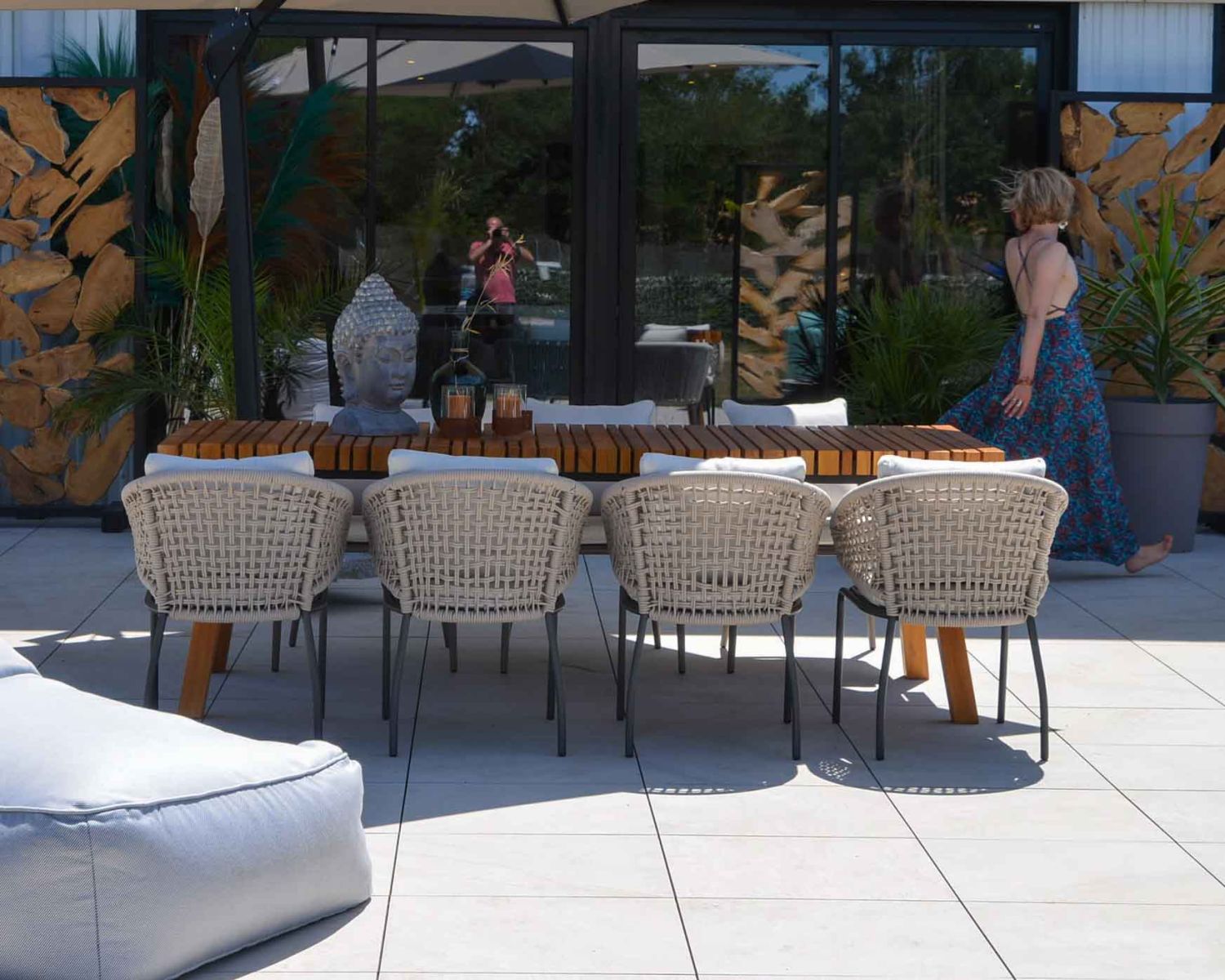 Set di 2 sedie da giardino ultra-confortevoli "Tours" grigio e antracite