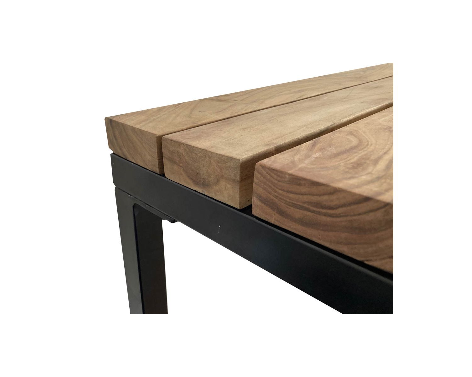 Tavolo da pranzo industriale "Garden" in legno e metallo