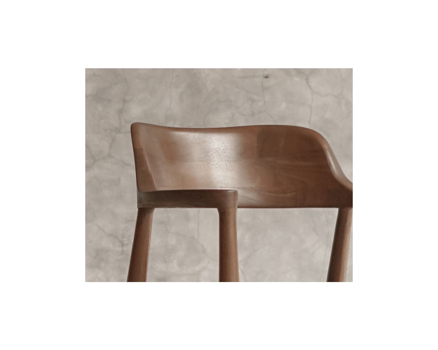 Sedia da pranzo dal design essenziale con braccioli e seduta in tessuto antracite "Vogue"