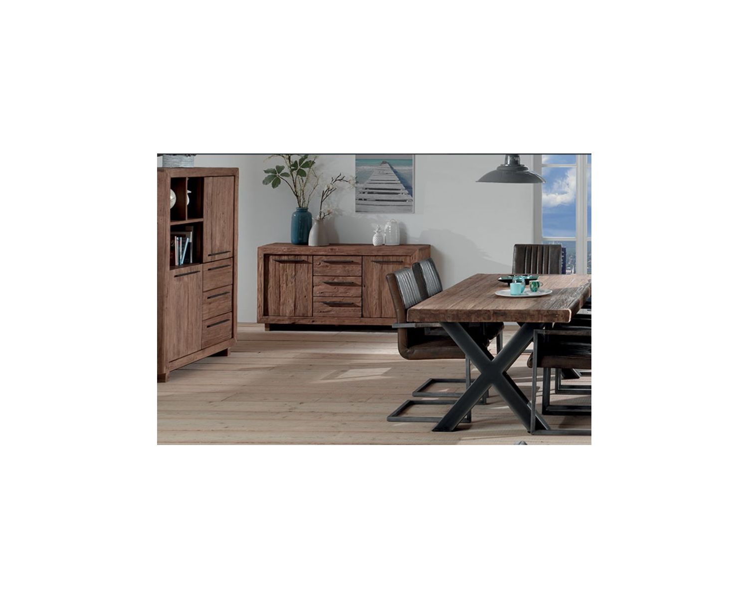 Tavolo in teak massiccio di recupero "Oregon" 220 cm