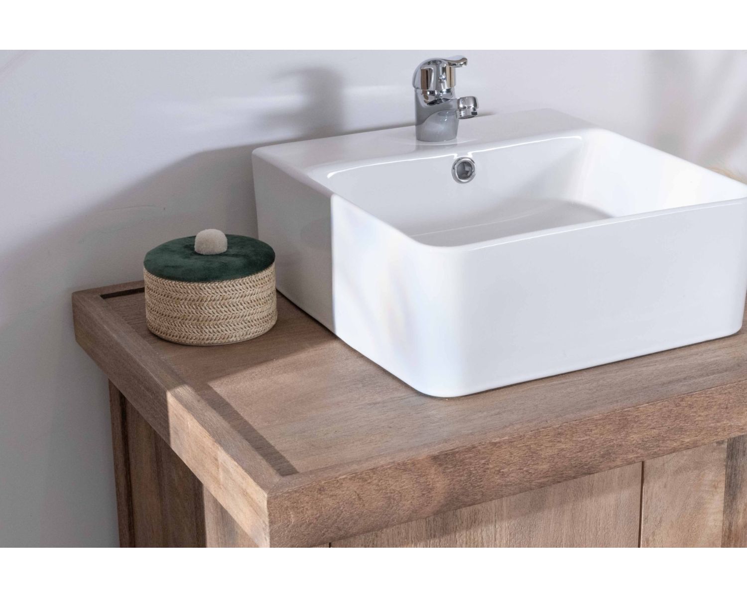 Mobile doppio in mango massiccio levigato 165 cm "Maestro