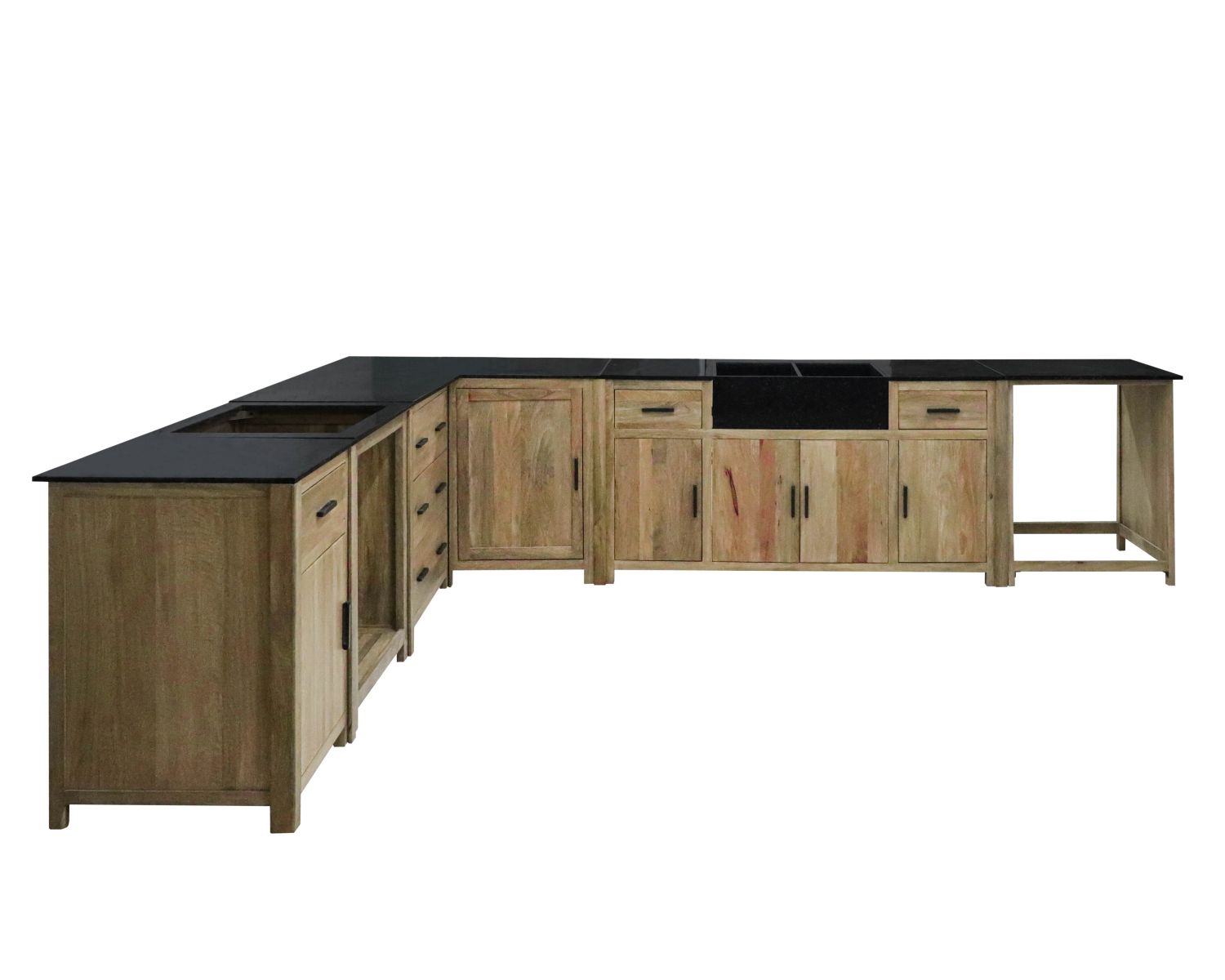 Cucina in legno massiccio a 1 anta "Grand Chef