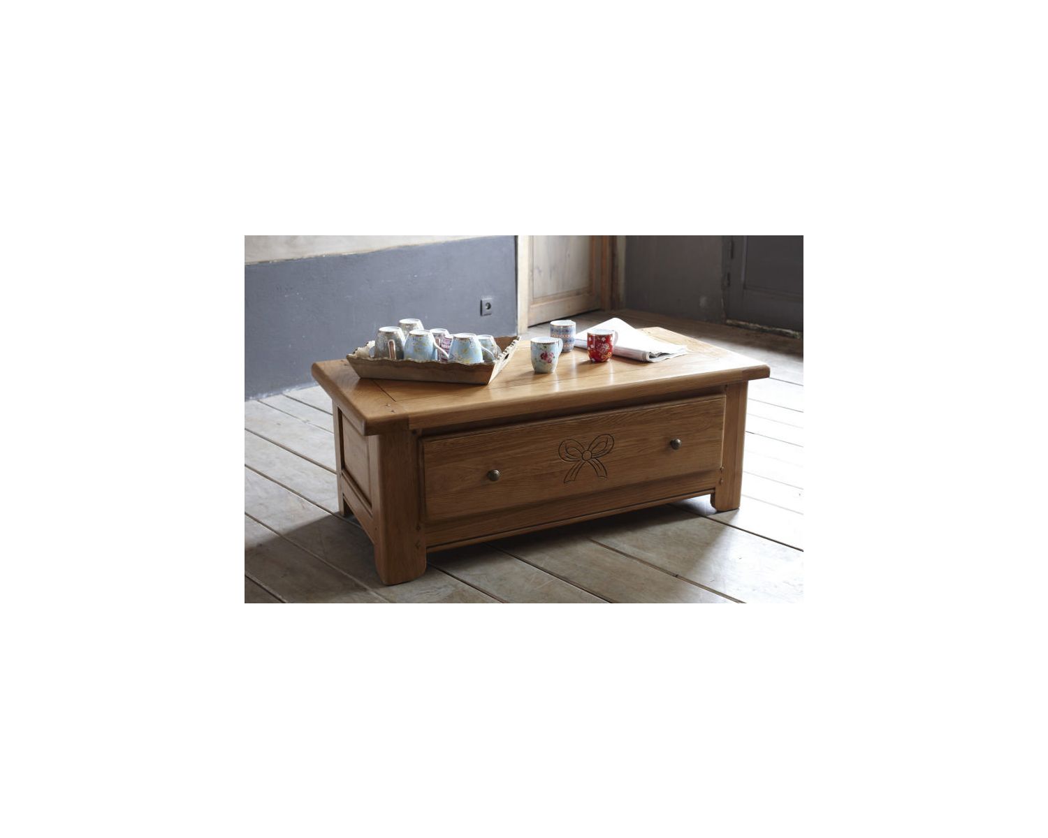 Tavolino in rovere massiccio "Amélie