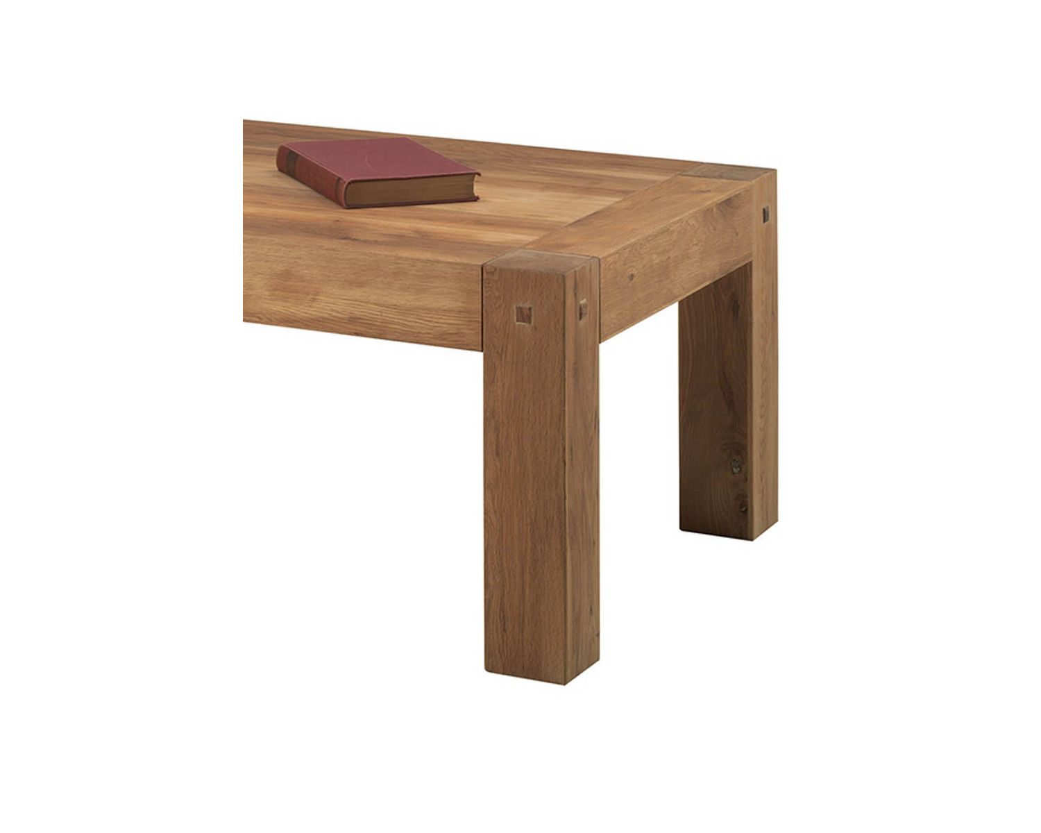 Tavolino rettangolare in rovere massiccio oliato "Lodge Casita