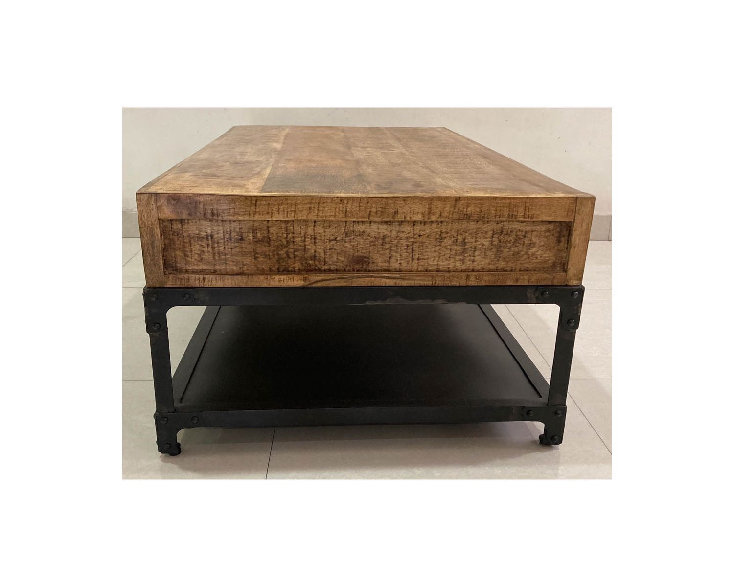 Tavolino a 4 cassetti "Emil" in mango massiccio