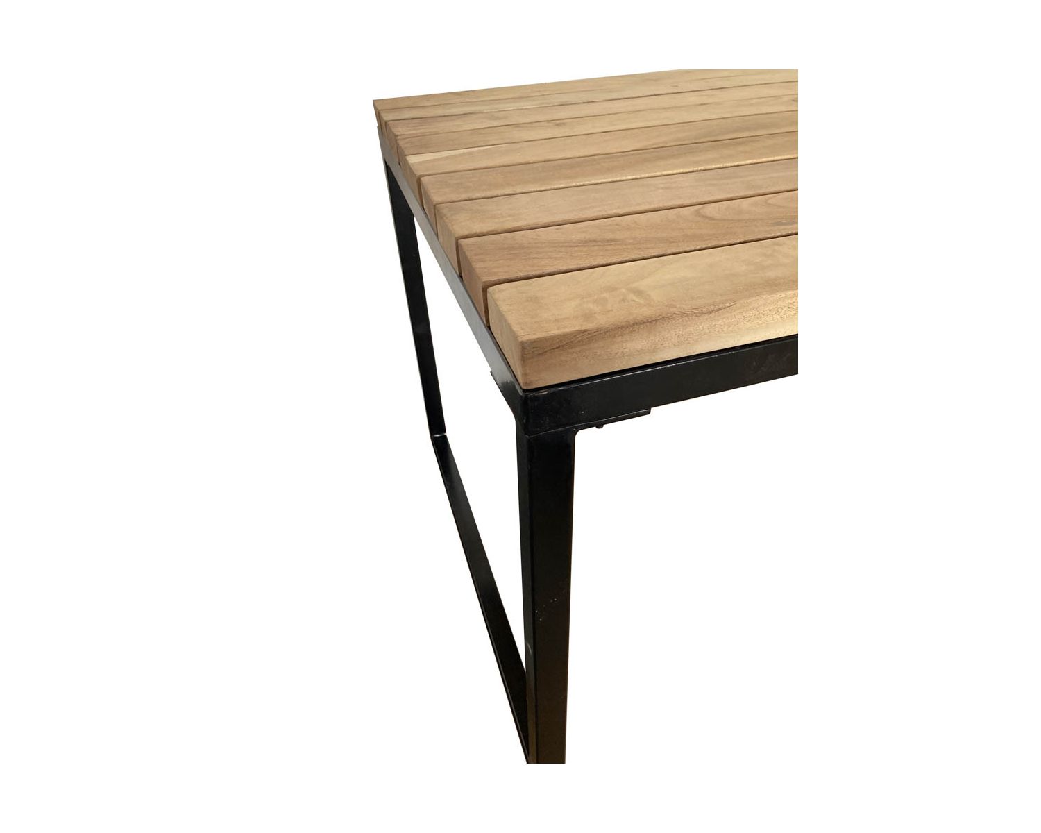 Tavolo da pranzo industriale "Garden" in legno e metallo