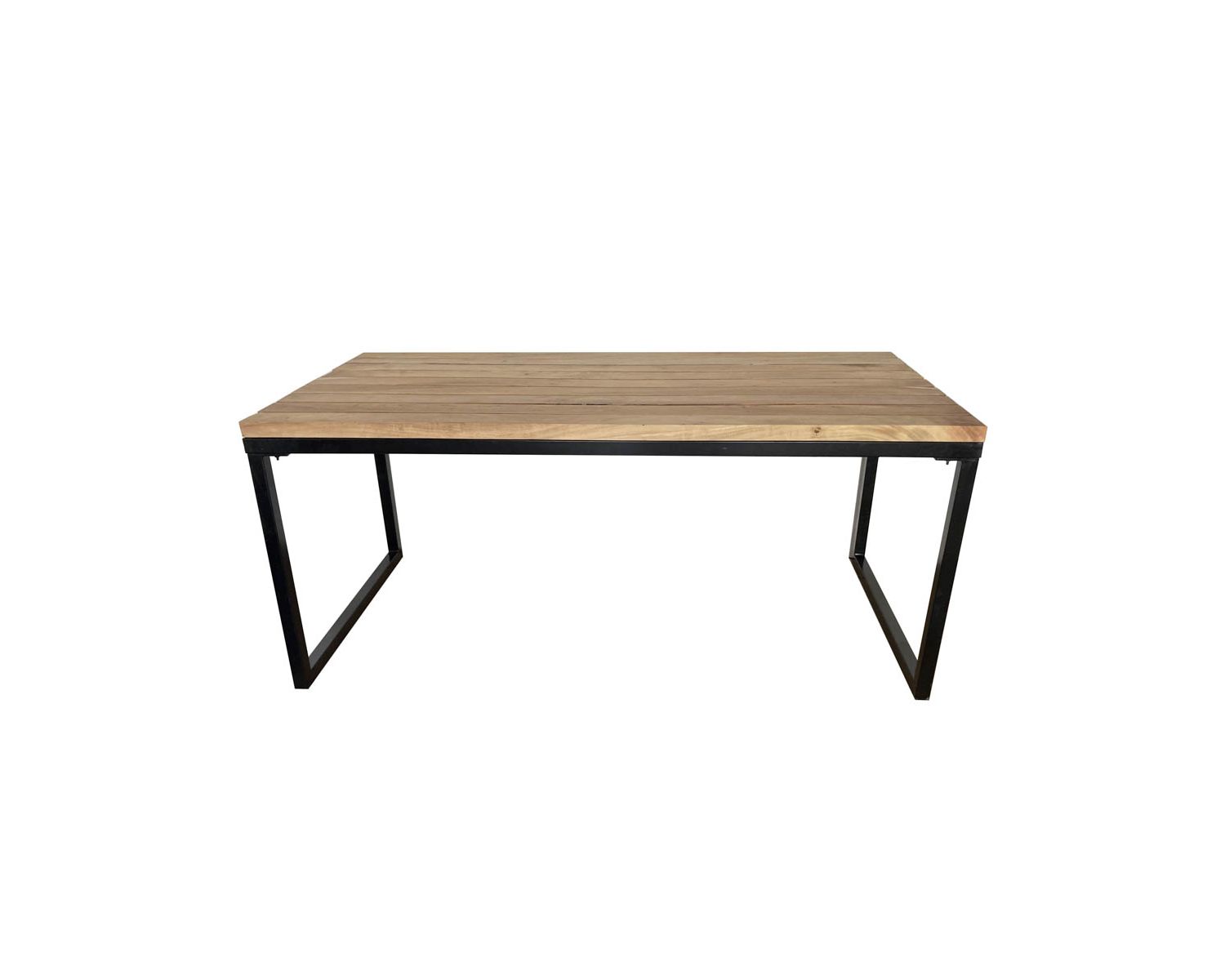 Tavolo da pranzo industriale "Garden" in legno e metallo