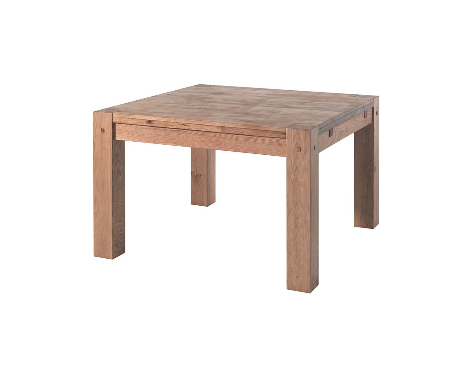 Prolunga in rovere massiccio per tavolo quadrato "Lodge Casita" 120x120cm