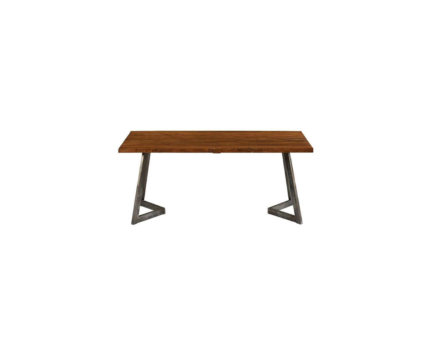 Tavolo da pranzo "Talmo" in legno riciclato e gambe di fabbrica in metallo 180 cm