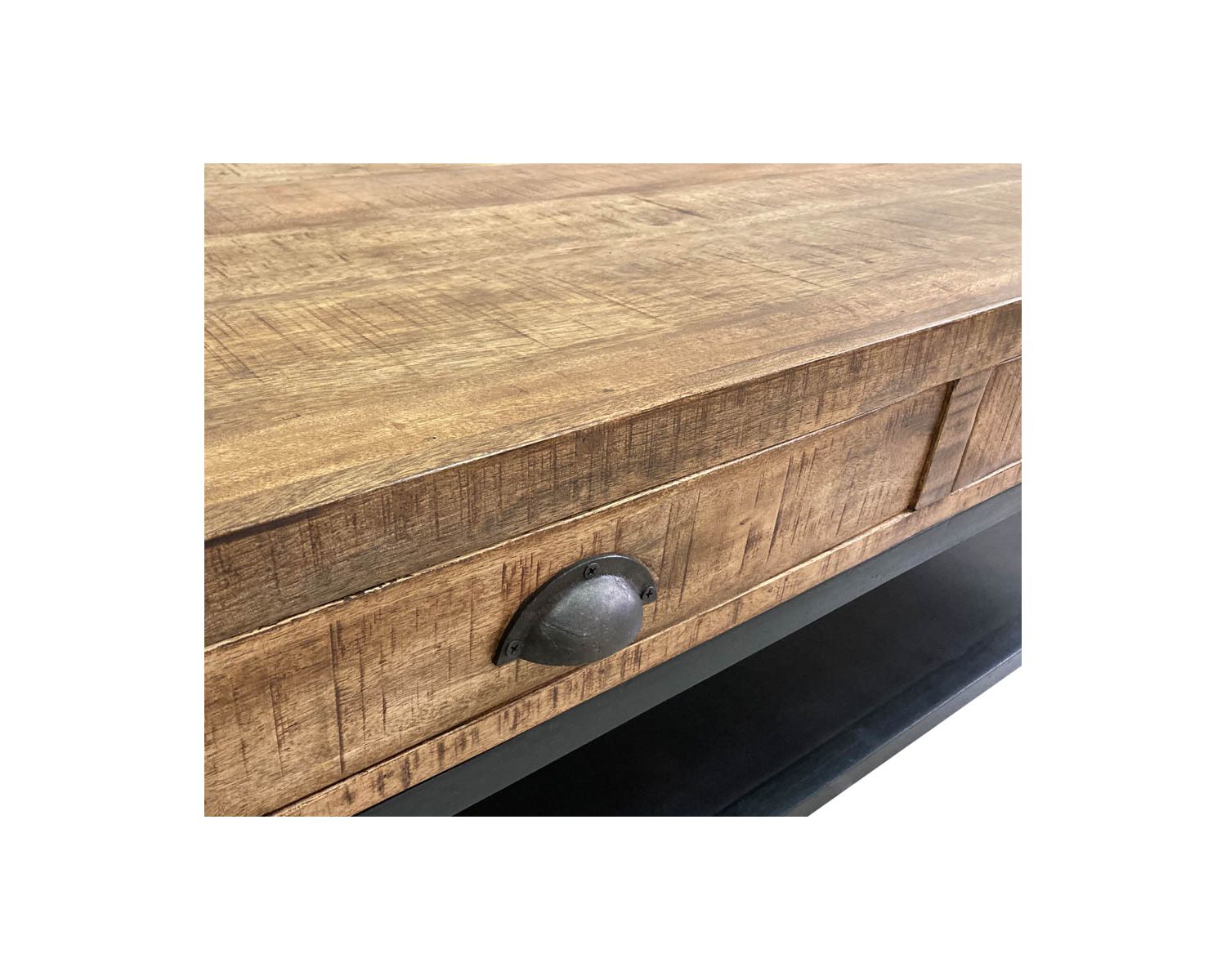 Tavolino a 4 cassetti "Emil" in mango massiccio