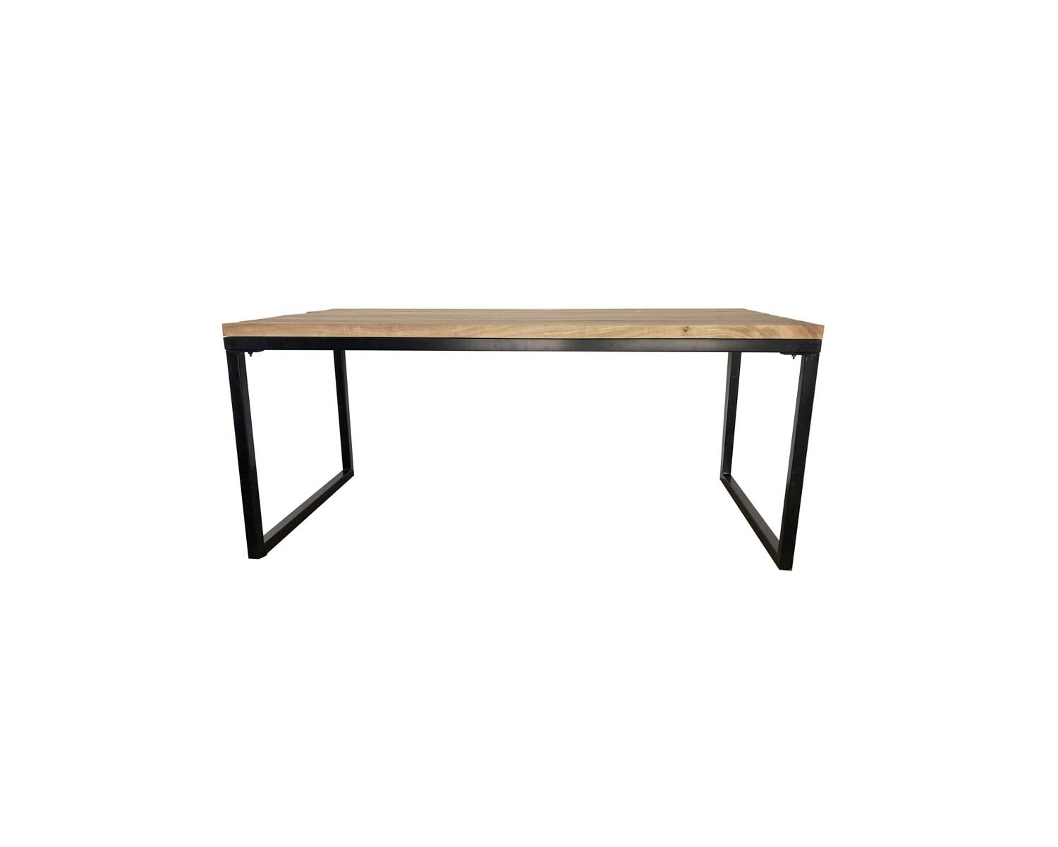 Tavolo da pranzo industriale "Garden" in legno e metallo