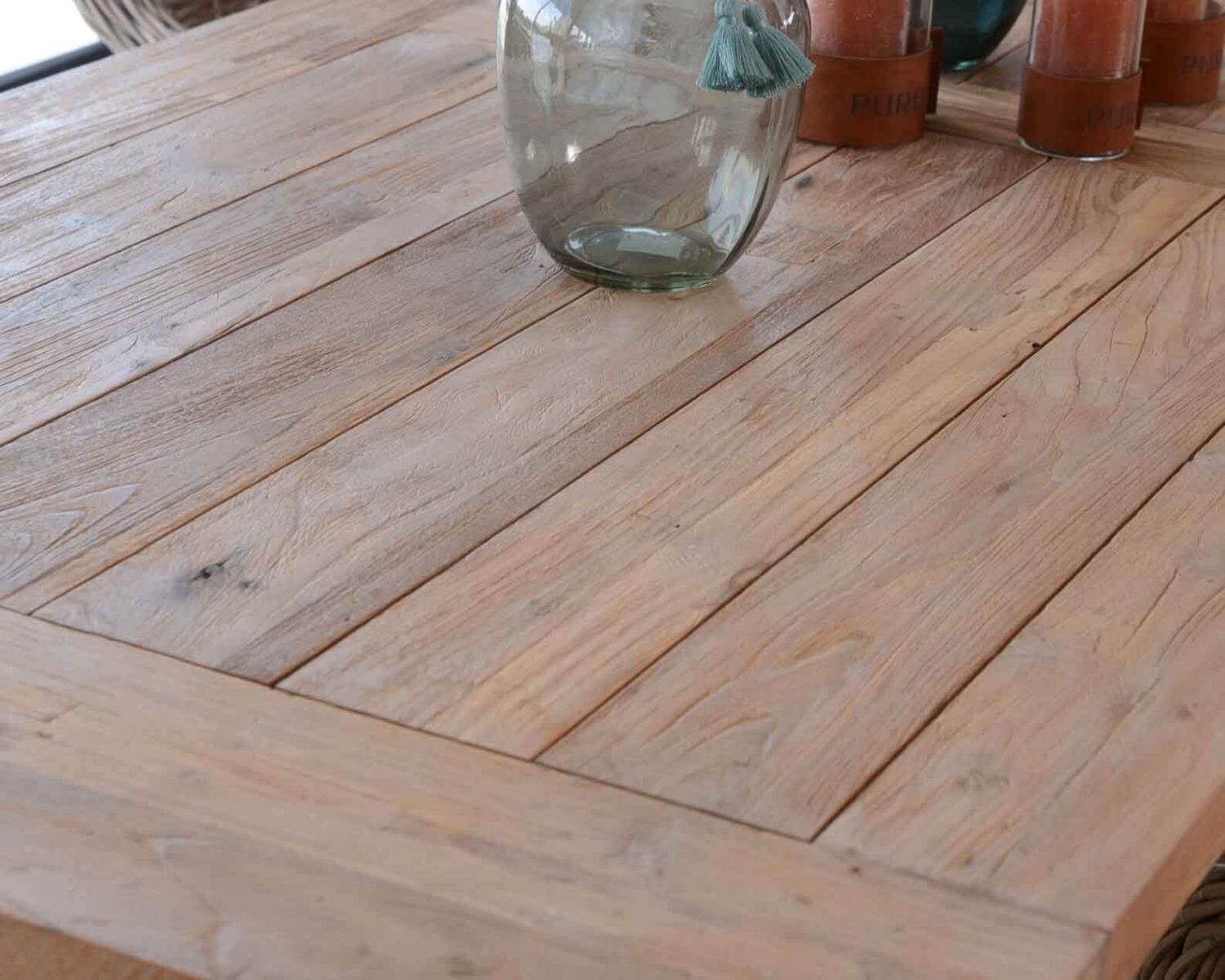 Tavolo da pranzo in legno di teak riciclato "Balangan Beach" per 6/8 persone, 200 cm