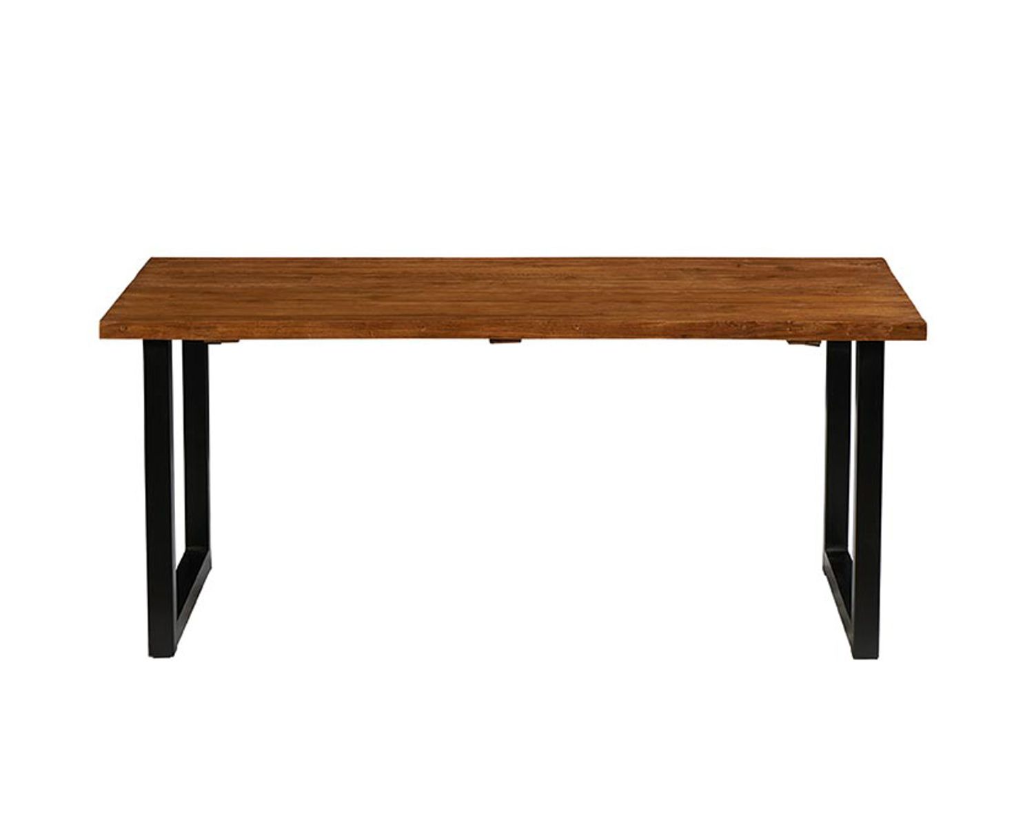 Tavolo da pranzo "Ilowa" in legno di teak recuperato e metallo 220 cm