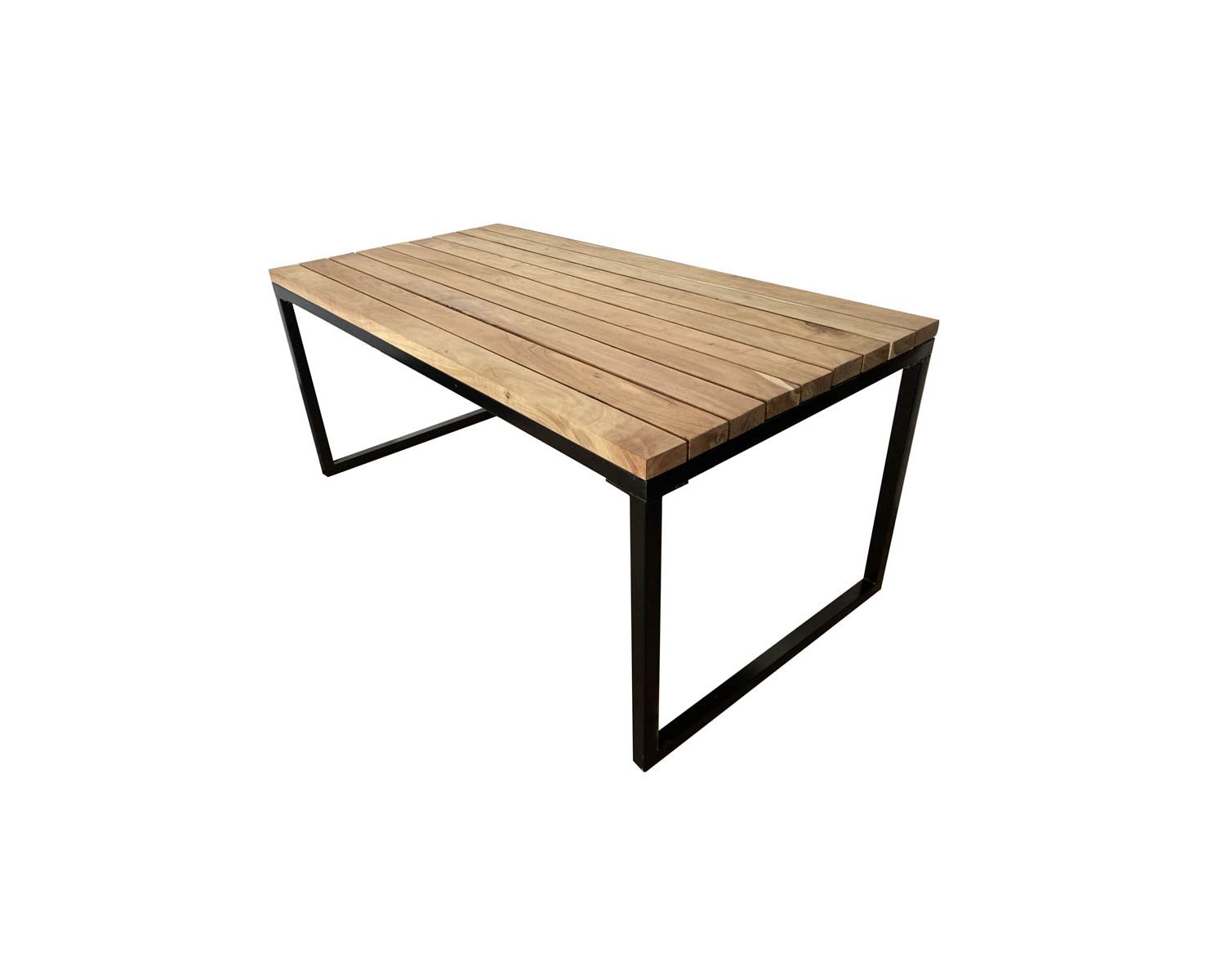 Tavolo da pranzo industriale "Garden" in legno e metallo