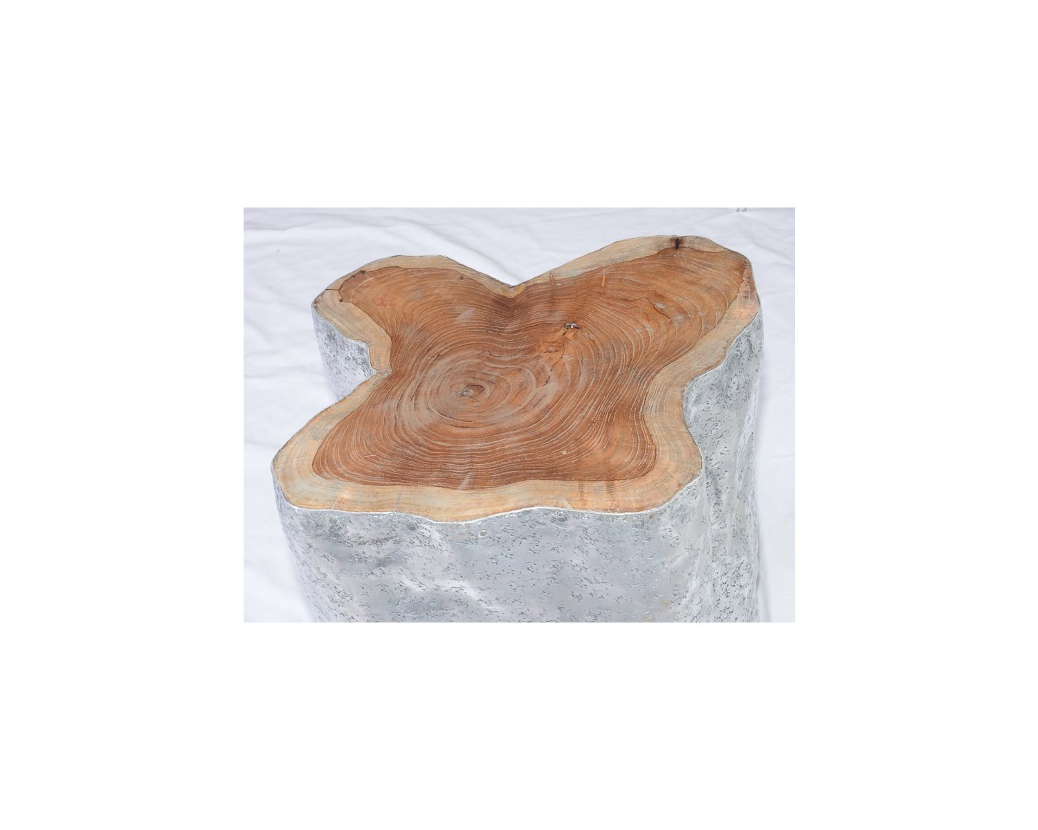 Sgabello Casita "Farmer" in metallo teak