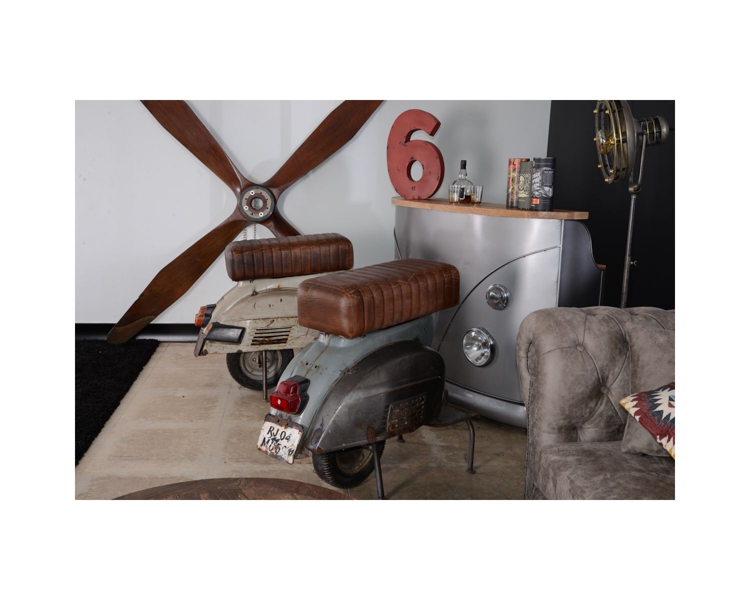 Sgabello Vespa "Route 66