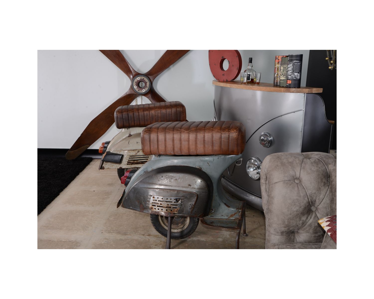 Sgabello Vespa "Route 66