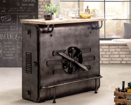 Barra di recupero multipla "Crazy" in metallo e legno con elica