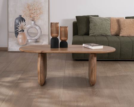 Tavolino in puro legno di mango design "Aglae