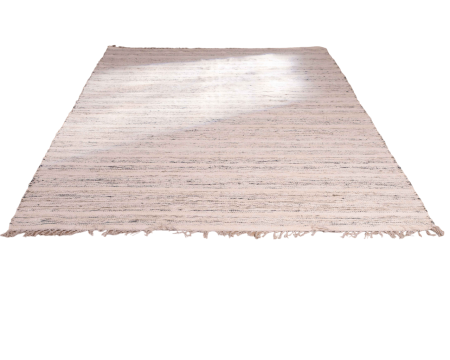 Tappeto "estero" in cotone e juta tessuto a mano con frange 120x180cm