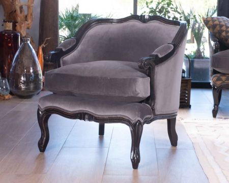 Poltrona in tessuto ultra-confortevole in stile classico chic "Legacy