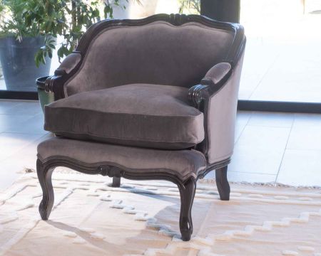 Poltrona in tessuto ultra-confortevole in stile classico chic "Legacy