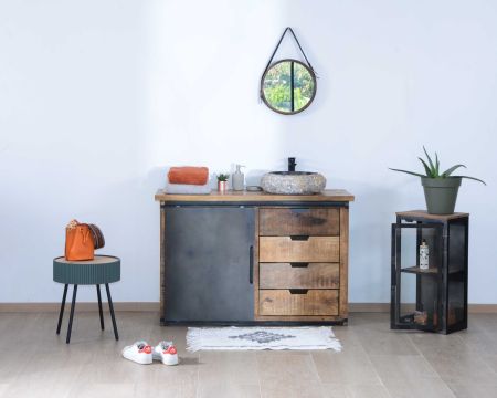 Mobile da bagno ad ante scorrevoli "Caractère