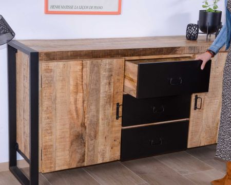 Credenza per sala da pranzo in stile industriale "Andy