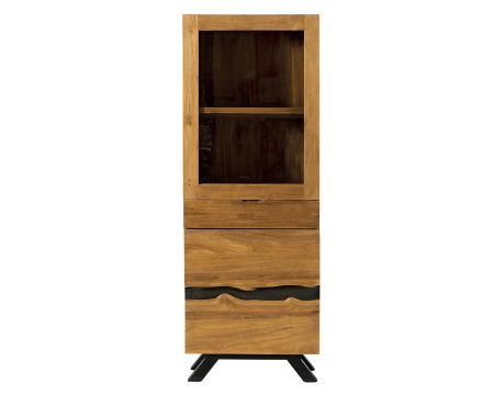Colonna portaoggetti "Copley" in teak smaltato