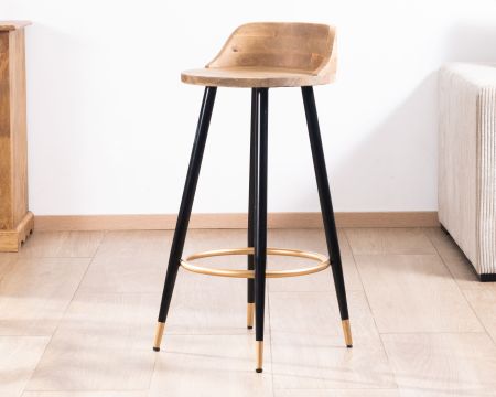 Seggiolone "Piana" retro-chic in mango
