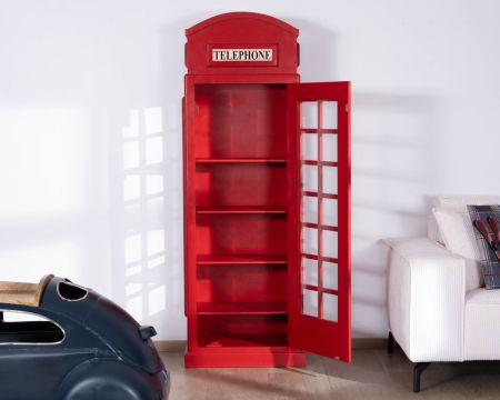 Espositore per cabina telefonica "Crazy" rosso Londra