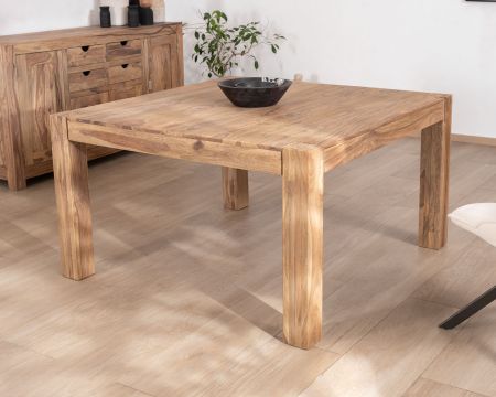 Tavolo da pranzo quadrato in palissandro "Kalanohé" 135 cm