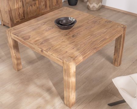 Tavolo da pranzo quadrato in palissandro "Kalanohé" 135 cm