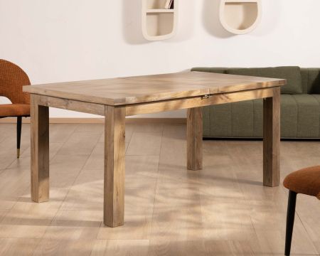 Tavolo da pranzo rettangolare allungabile "Baz" in legno di mango 160-200cm