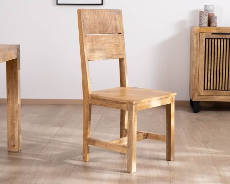 Set di 2 sedie da pranzo "Manoha" in legno di mango