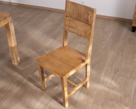 Set di 2 sedie da pranzo "Manoha" in legno di mango