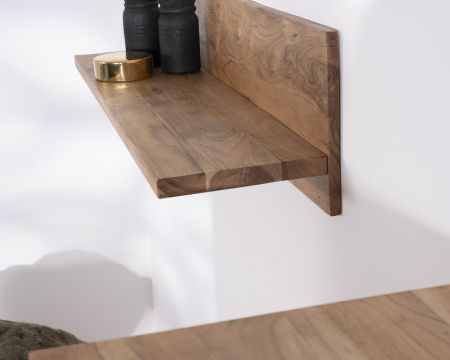 Scaffale minimalista in acacia "Baltik" 100 cm